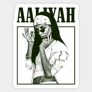 Aaliyah Album Vintage Sticker